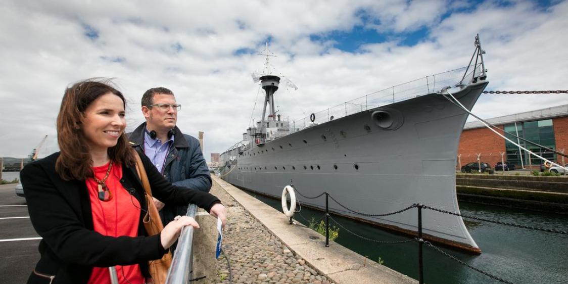 Visitors to HMS Caroline