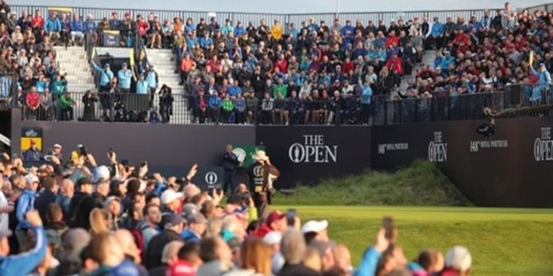 Sporting fans at The Open