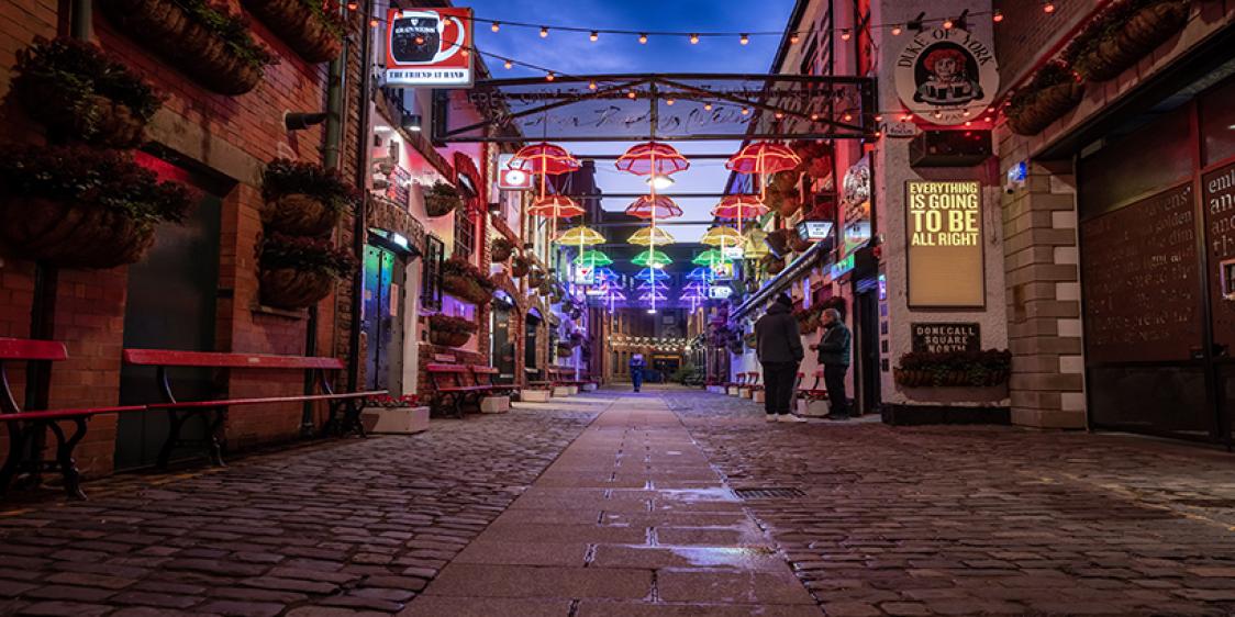 Umbrellas in the Cathedral Quarter, Belfast