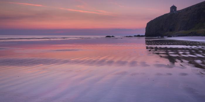 Sunrise over Downhill Beach on the Causeway Coast